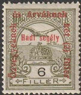 Turul madár Szent István koronája felett
